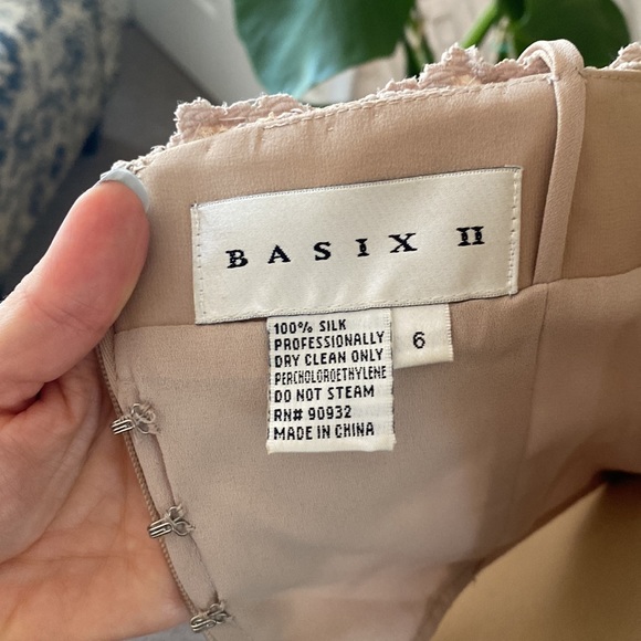 Nude Silk floor-length gown - Picture 3 of 4